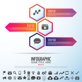 超清分层微立体商业信息图表设计