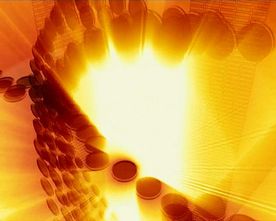 3D红色炫丽圆形视频素材