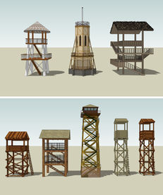 木质观景塔