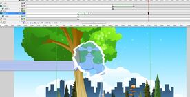 滴水的水龙头下雪后结冰14秒