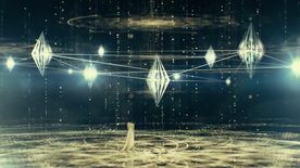 婚纱美女 粒子特效视频