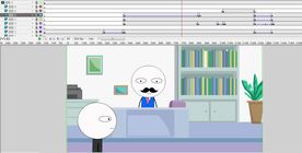 上班族的事40秒二维动画fla