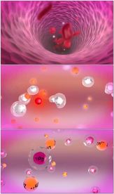 心脏功能病毒侵害医疗演示动画