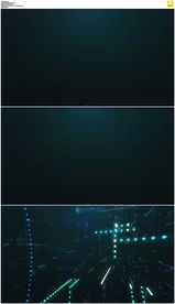 蓝色科技粒子穿梭背景视频