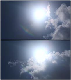 蓝天太阳日照