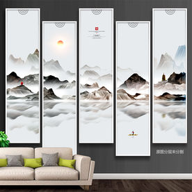 新中式装饰画 山水画