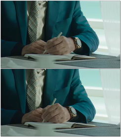 商务人士记录写字签名