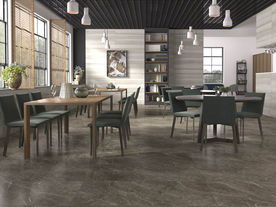 瓷砖空间  餐厅 灰色大理石