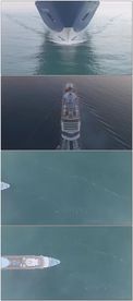 豪华游轮海面航行