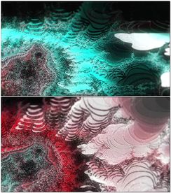 炫酷粒子波浪动态VJ循环视频