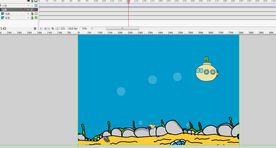 卡通潜水艇动画20秒