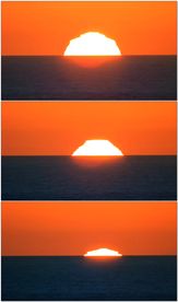 海平面日落