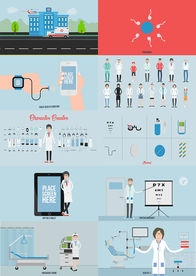 医疗卫生AE模版MG动画素材