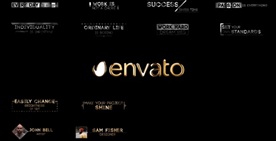 精震撼大气铂金粒子LOGO片头