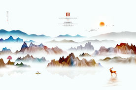 写意山水画 装饰画