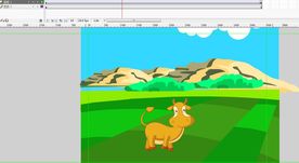 牛行走的成品5秒