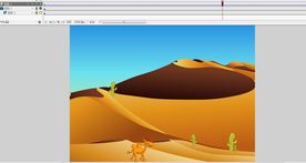 骆驼走路1-秒沙漠行走