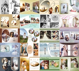 婚纱相册PSD模版