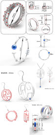 一套珠宝首饰外观设计