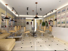 美容美发店效果图