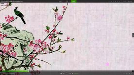 水墨山水 泼墨瀑布 滴水成泉