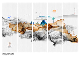 抽象山水画 写意画
