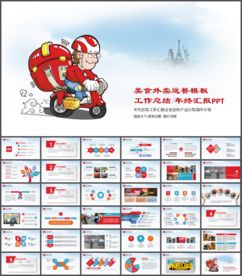 美团外卖主题动态ppt模板