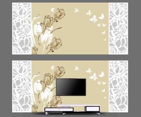 郁金香电视背景