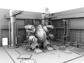 MAYA机器人场景模型