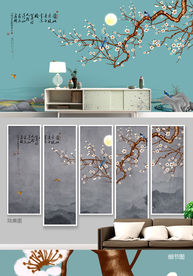 新中式 花鸟画 装饰画