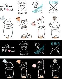 卡通动物素材图片