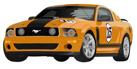 跑车矢量图片素材