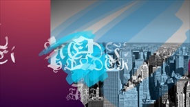 撕纸边缘画面组合彩笔涂抹动画