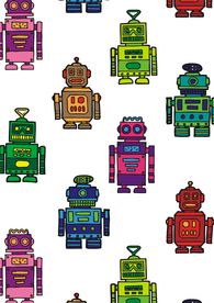 机器人印花图案