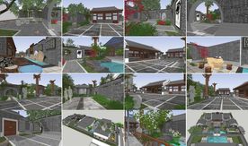 中式四合院禅院