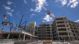 高清实拍塔吊施工城市建设等素材