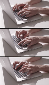 电脑笔记本上打字高清视频