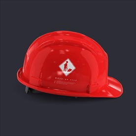 实用逼真建筑施工安全帽智能贴图