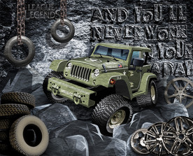 3D立体越野吉普车背景