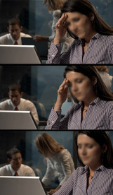 商务女性办公思考创意视频素材