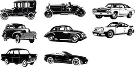 各类卡通车矢量素材图片