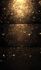 金色立体固体石块扩散视频背景.