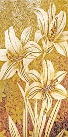 马赛克 百合花 高清印刷