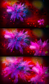 美丽粒子喷溅表演艺术舞台背景