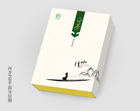 山语禅意白茶礼盒PSD平面分层