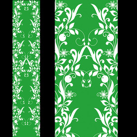 清新绿色森系婚礼T台地毯喷绘