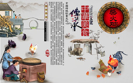 餐饮工装背景墙