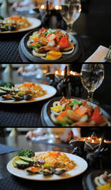 实拍餐厅美味菜式特写视频