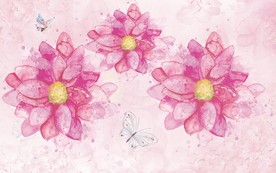 北欧现代时尚太阳花电视背景墙