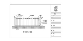 围栏栏杆示意图